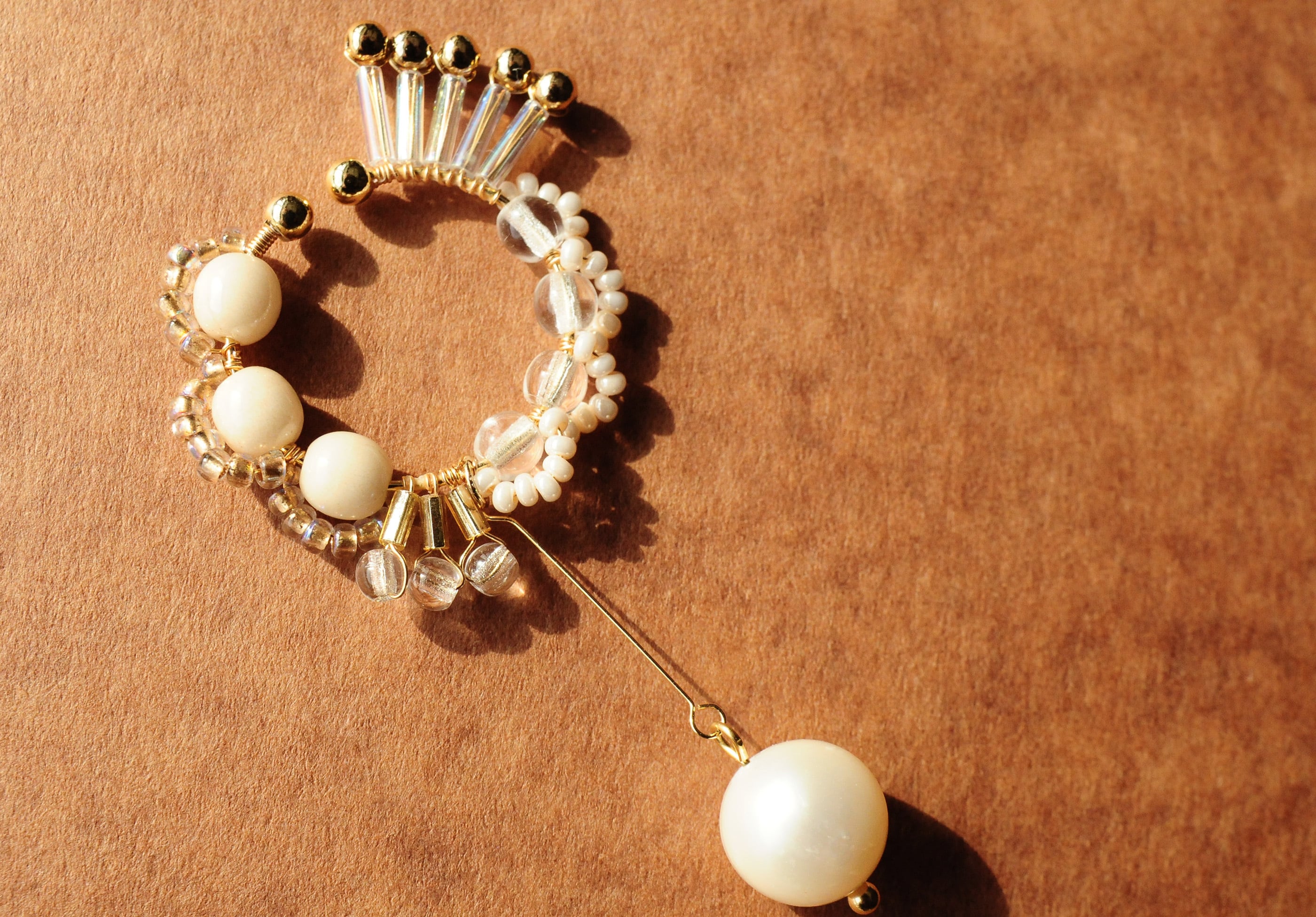 ＜Rollo～イロヅクビジュー～＞イヤーカフ『 ハミングバードhummingbird/Swallow<Pearl>』