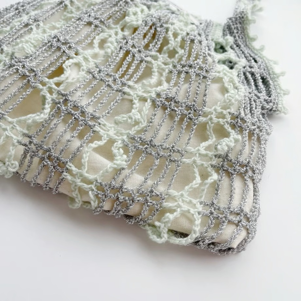 [Pattern] ストライプラメメッシュバッグ(2025ver)