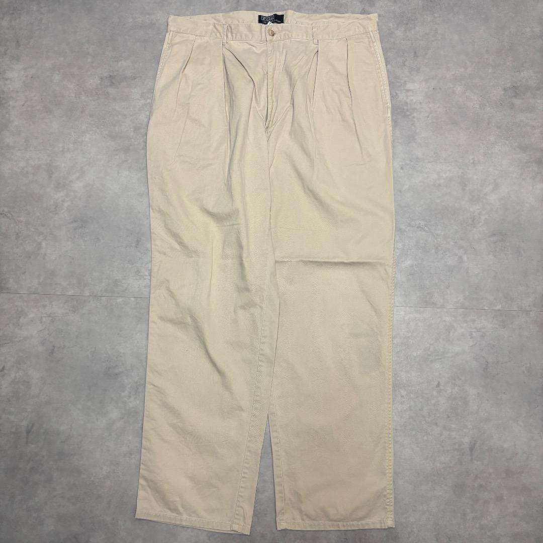 90s Ralph Lauren ポロチノ ツータックパンツ ETHAN USA polo by ralph lauren 