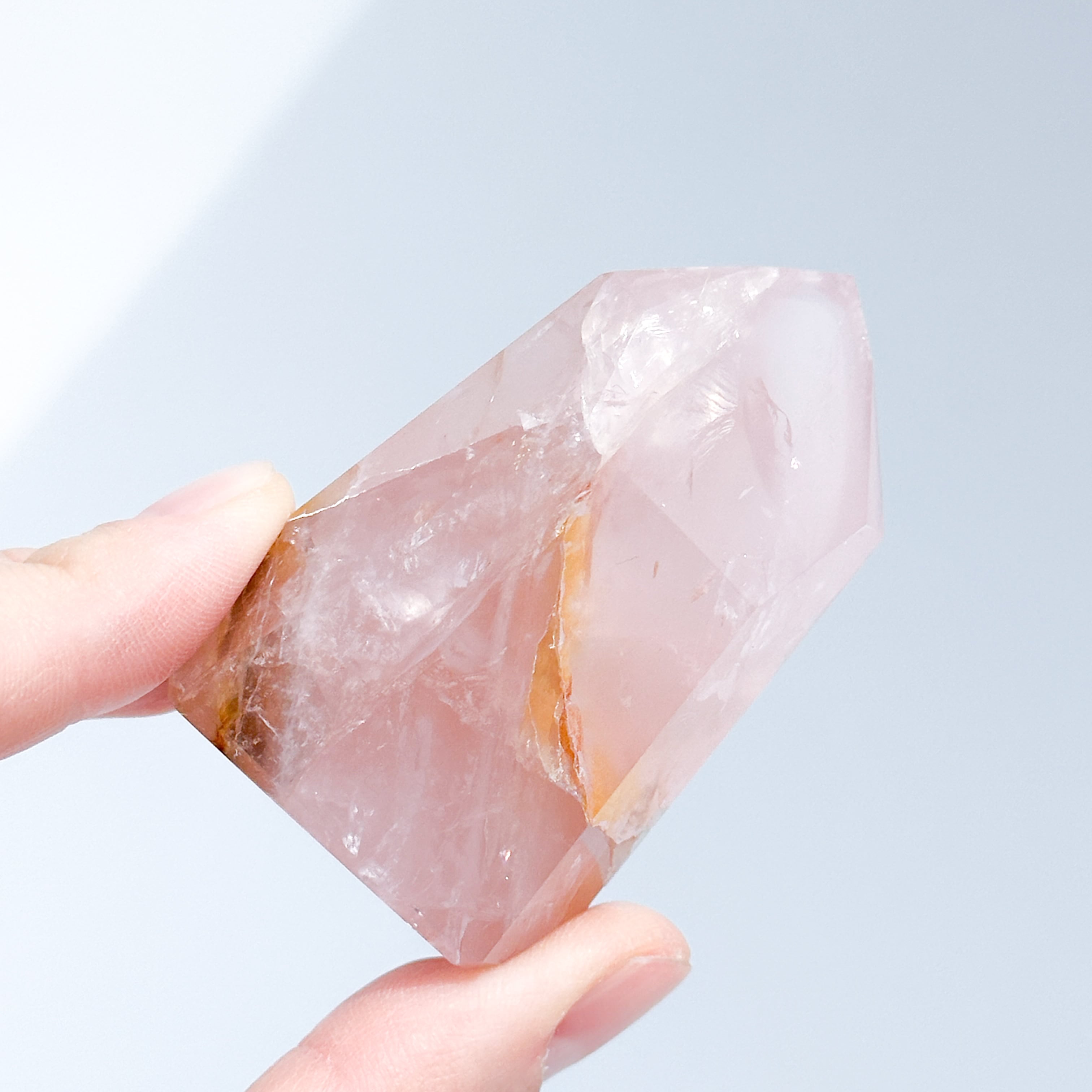 ローズクォーツ×ゴールデンヒーラー タワー91◇ Rose Quartz x Golden