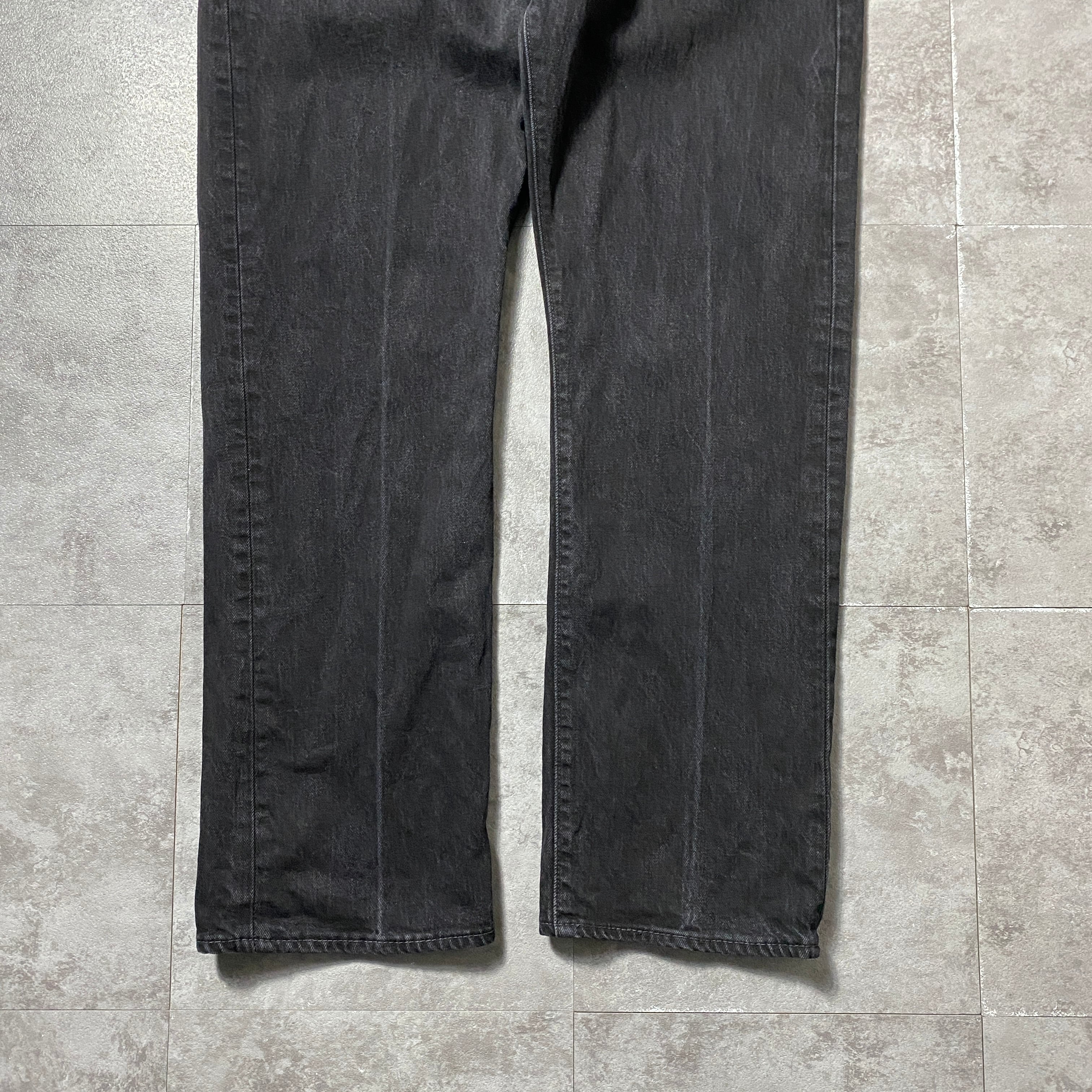 W40 L32】Levis 501 リーバイス ボタンフライ ストレート ブラック