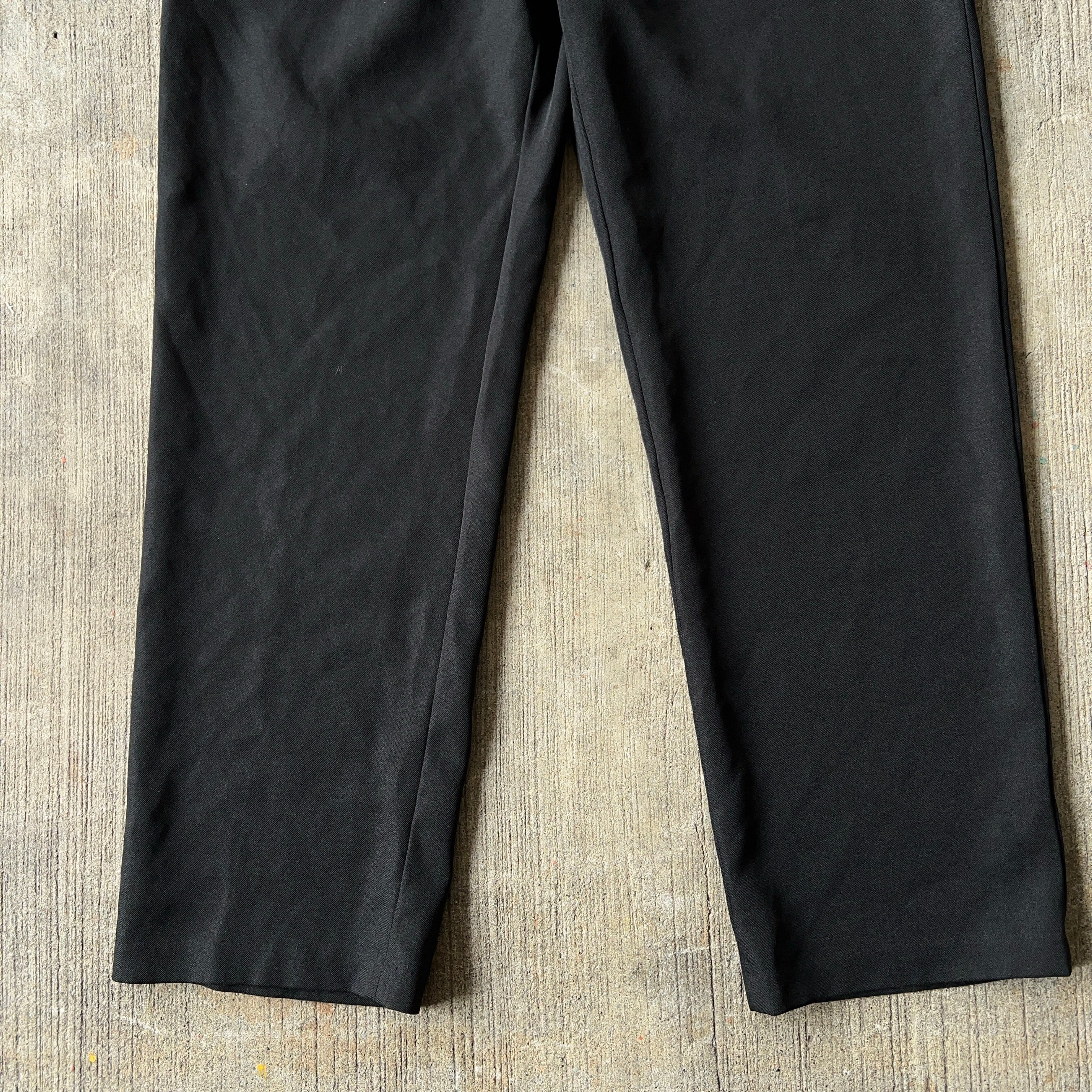 90's LEVI’S ACTION SLACKS Slacks Black USA製 W36 L30 90年代 リーバイス アクションスラックス  ブラック【TH0472】