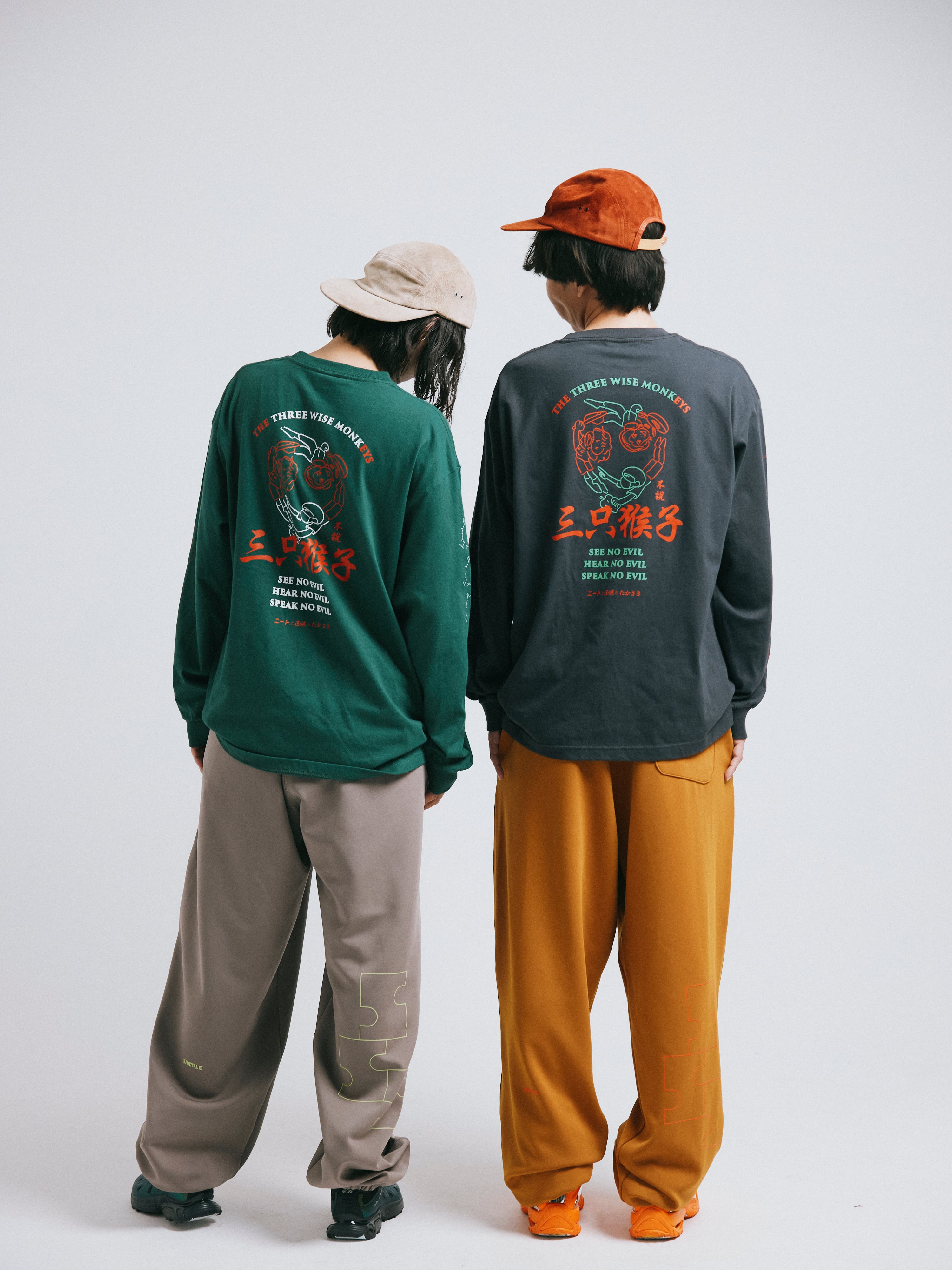 三猿ロンT ヴィンテージブラック(TAX IN) | GOODS