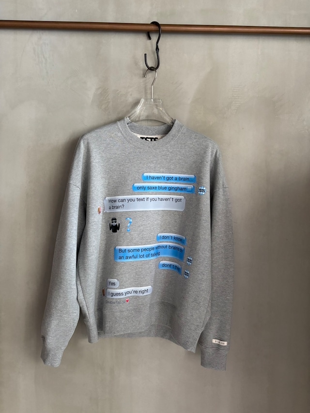 TSTS 【EMOJI SWEATSHIRT / HEATHER GRAY】