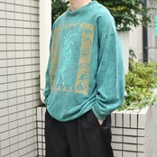kokopelli chemical wash print sweat