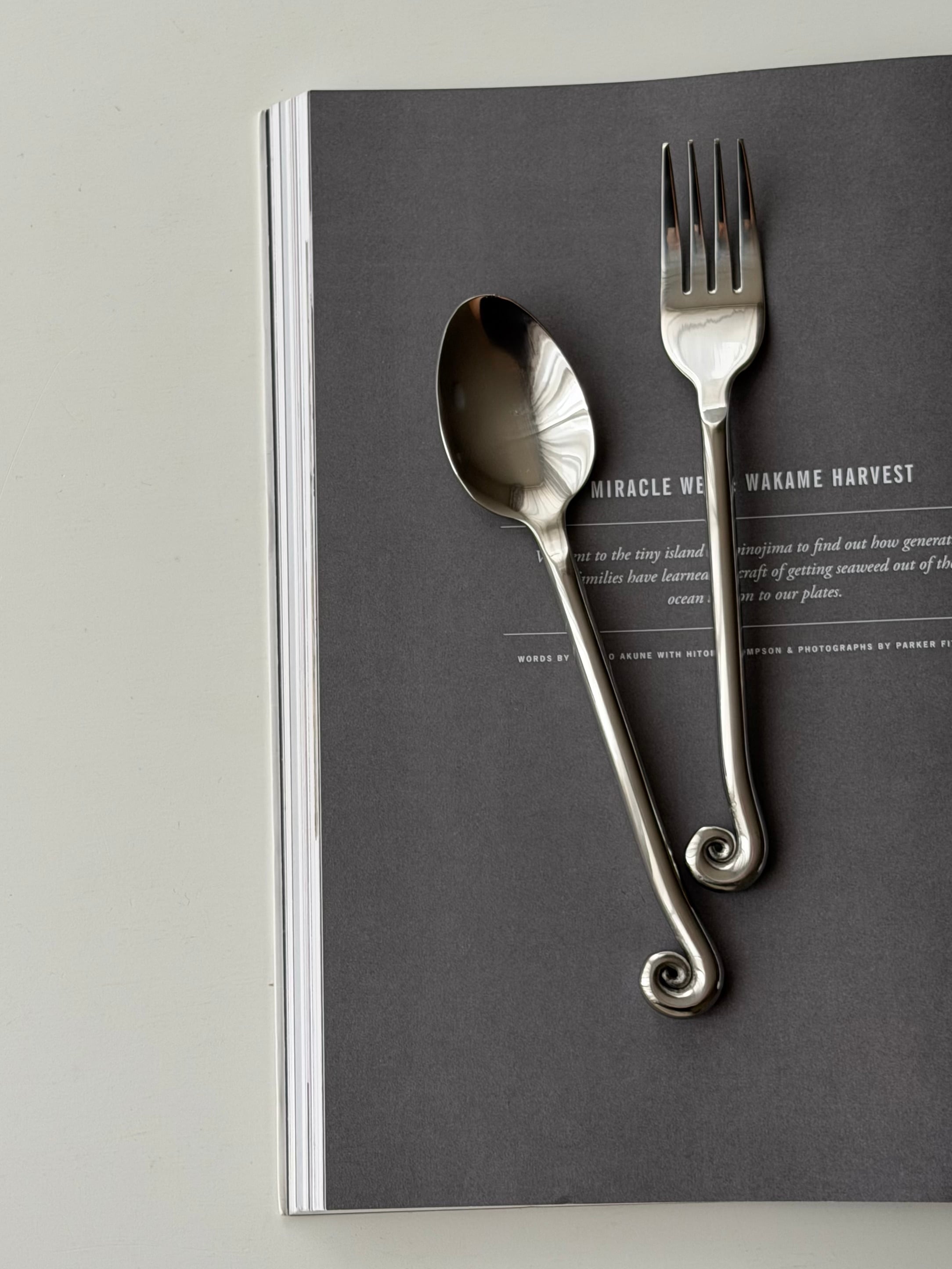 Vintage Spiral Handle Cutlery / スパイラルハンドル fork , spoon