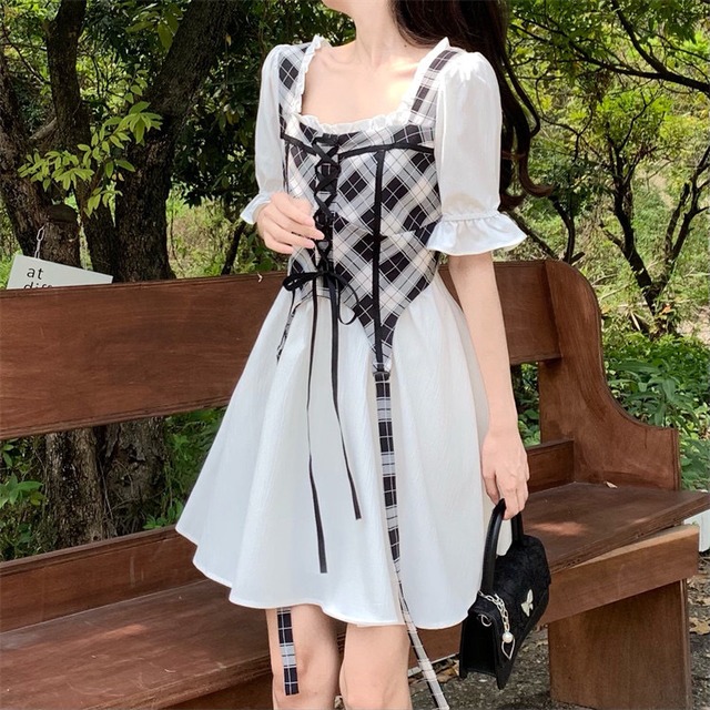 tunic style square collar OP　A0051