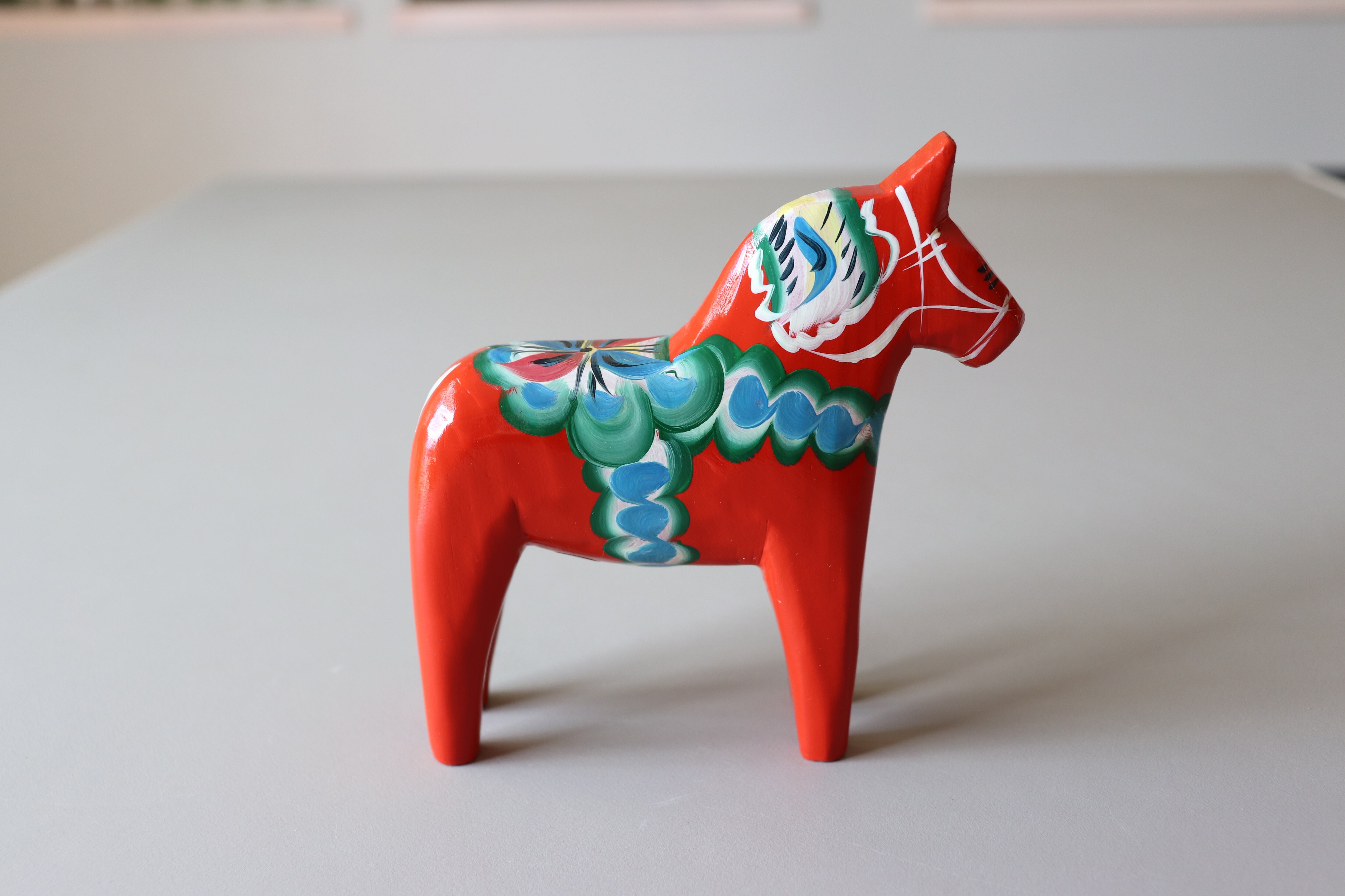 ダーラナホース/ダーラヘスト（赤色ベース定番柄） 13cm A-① | Linnel