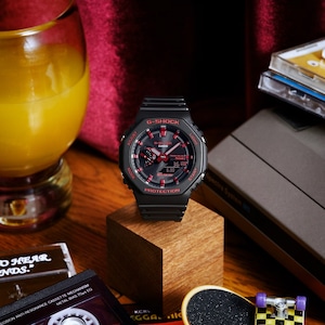 【即納】CASIO カシオ G-SHOCK Gショック タフソーラー モバイルリンク ブラック＆レッド GA-B2100BNR-1A 腕時計 メンズ