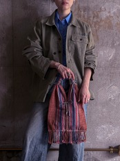 Karen／Woven fabric bag（brown）