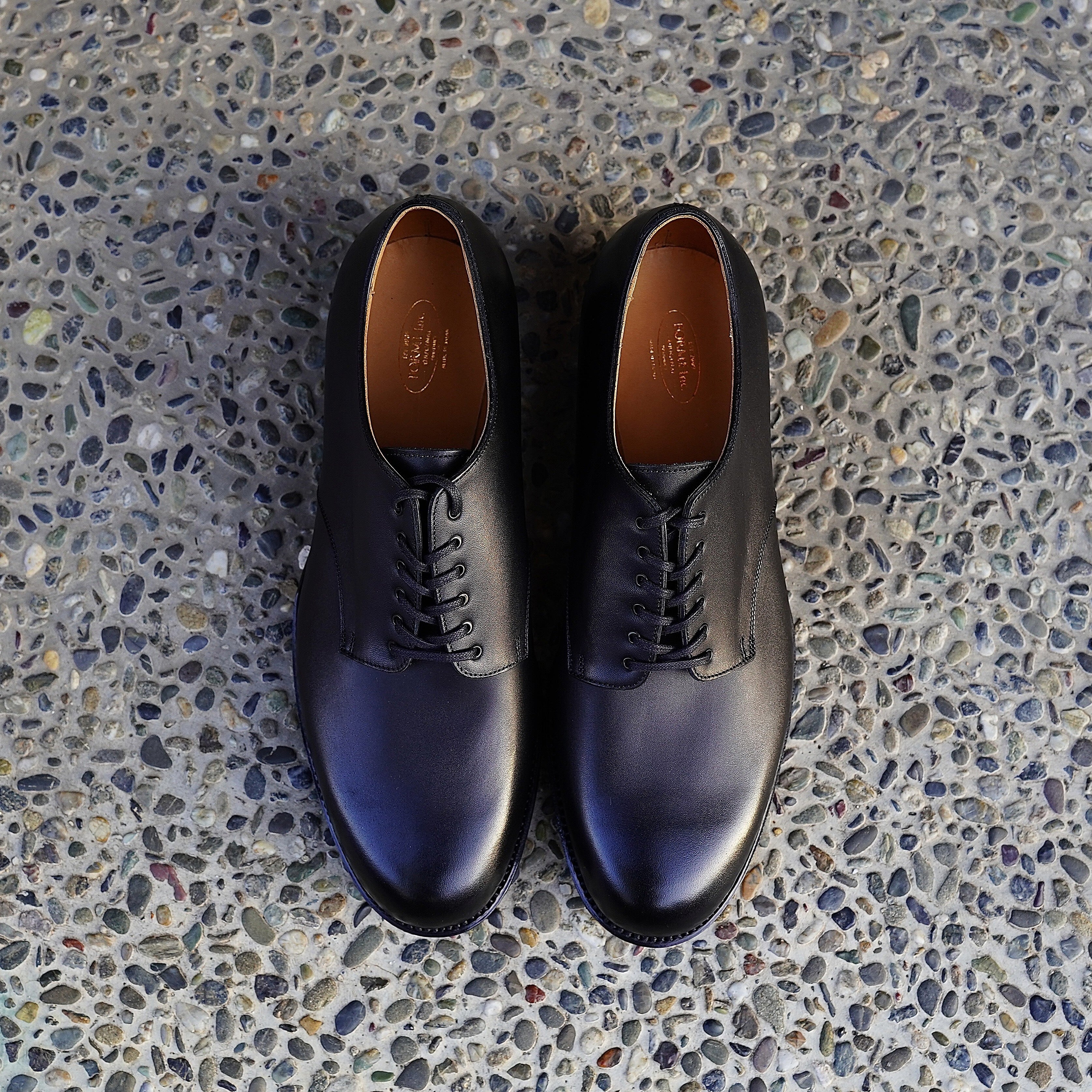 forme / Blucher plain toer "Black"