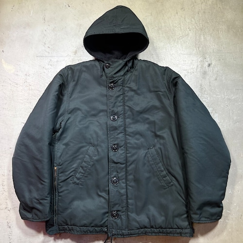 80's カナダ軍 ROYAL CANADIAN NAVY INTERMEDIATE COLD WEATHER PARKA デッキパーカー RCN 海軍 サイドジッパーカスタム MEDIUM REGULAR ダークグリーン 美品  希少 ヴィンテージ BA-2037 RM2456H