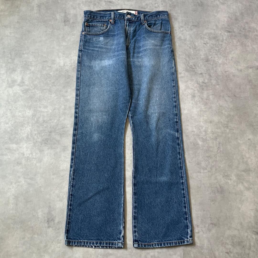リーバイス517 Levis W32 フレアボトム 青 古着 00s 17016