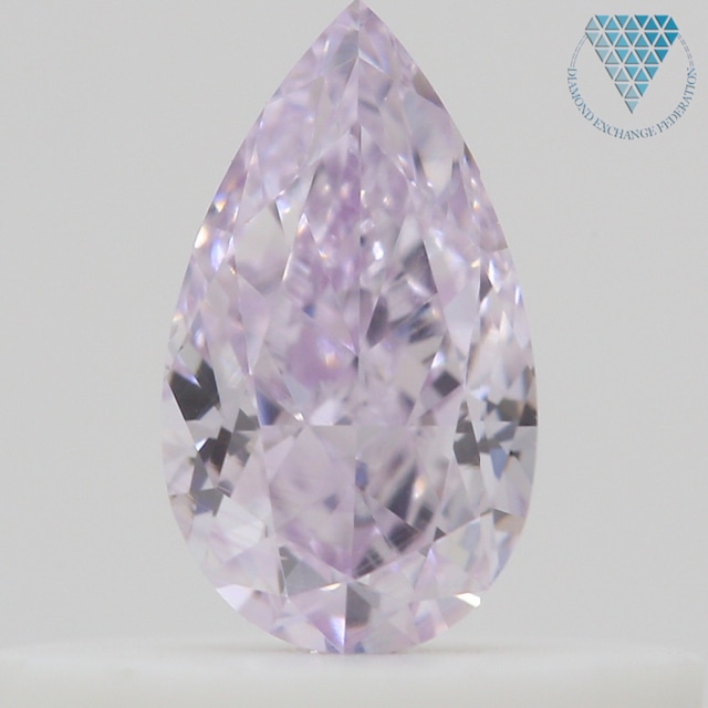 0.3 ct FANCY PINKISH PURPLE SI2 PEAR GIA 天然  ダイヤモンド ルース