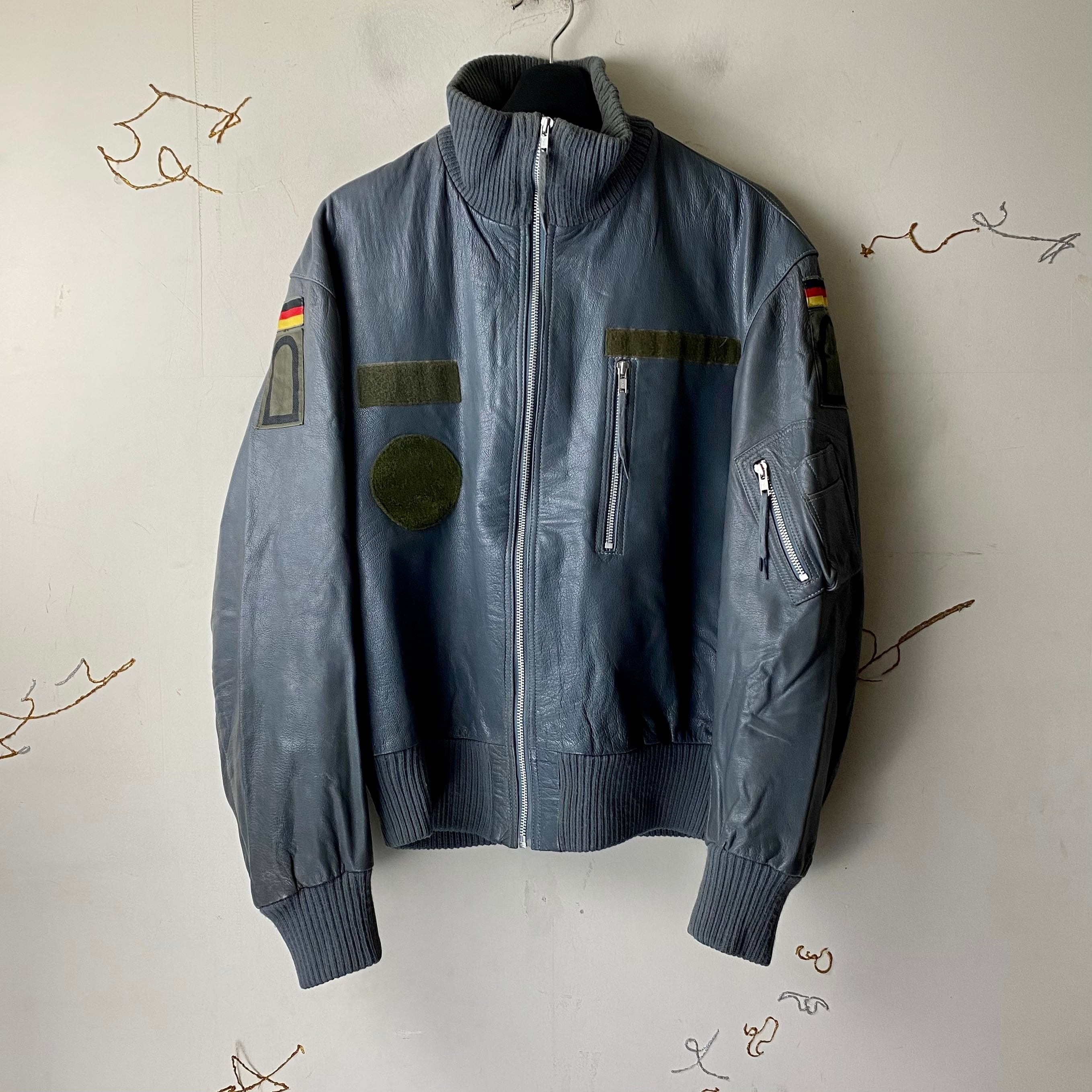 vintage german military leather flight jacket | NOIR ONLINE