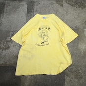 90's KKUP fm Einstein print tee over dye