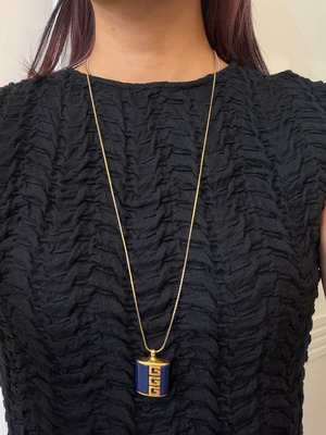 GIVENCHY  / vintage blue G logo   nacklace.(o)