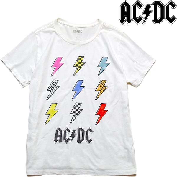 新品未使用品　AC/DC ACDC　バンドTシャツ 90sプリント　加工　L