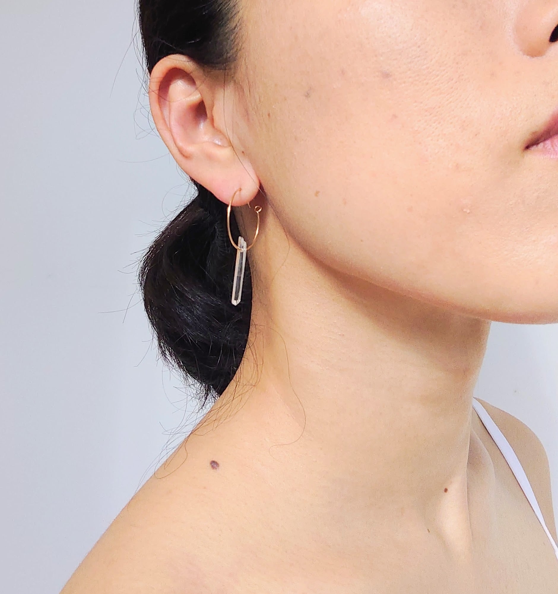 ヒマラヤ剣水晶のピアス 一点物 by Haru | haru - 星と大地の