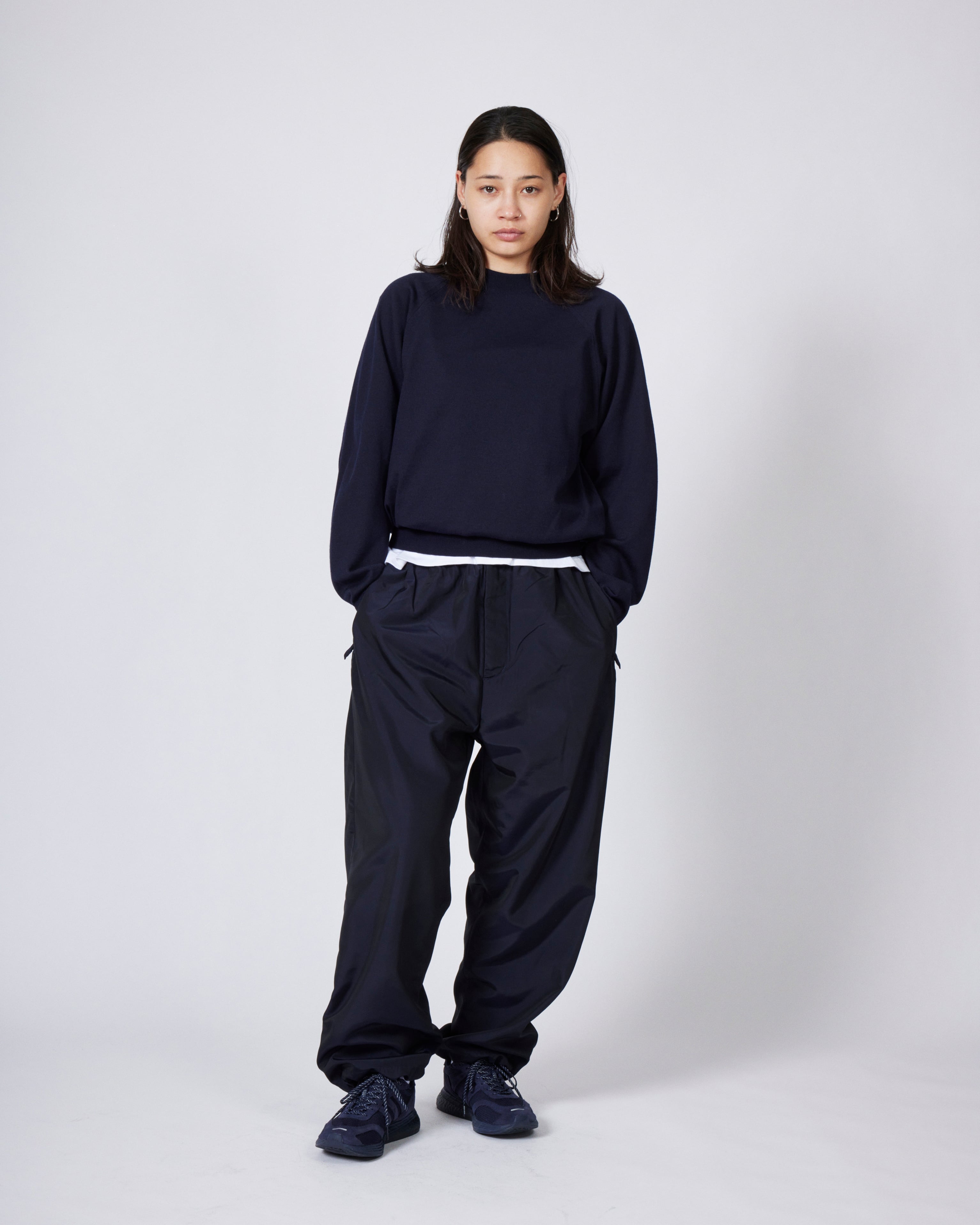 everyone high-gauge knit sweater (NAVY) | everyone