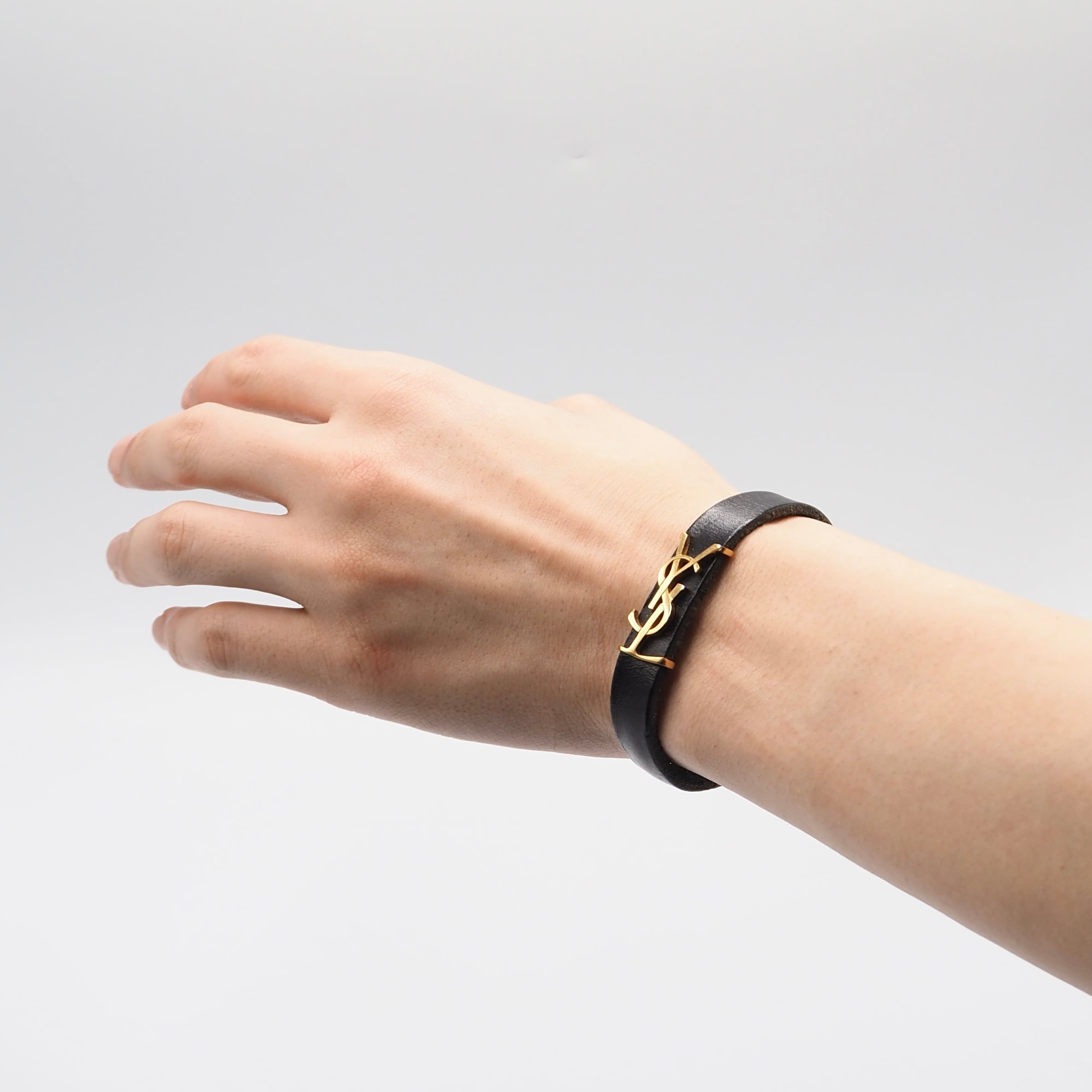 イブサンローラン レザーブレスレット YVES SAINT LAURENT オピウムレザーブレスレット レザー イブサン