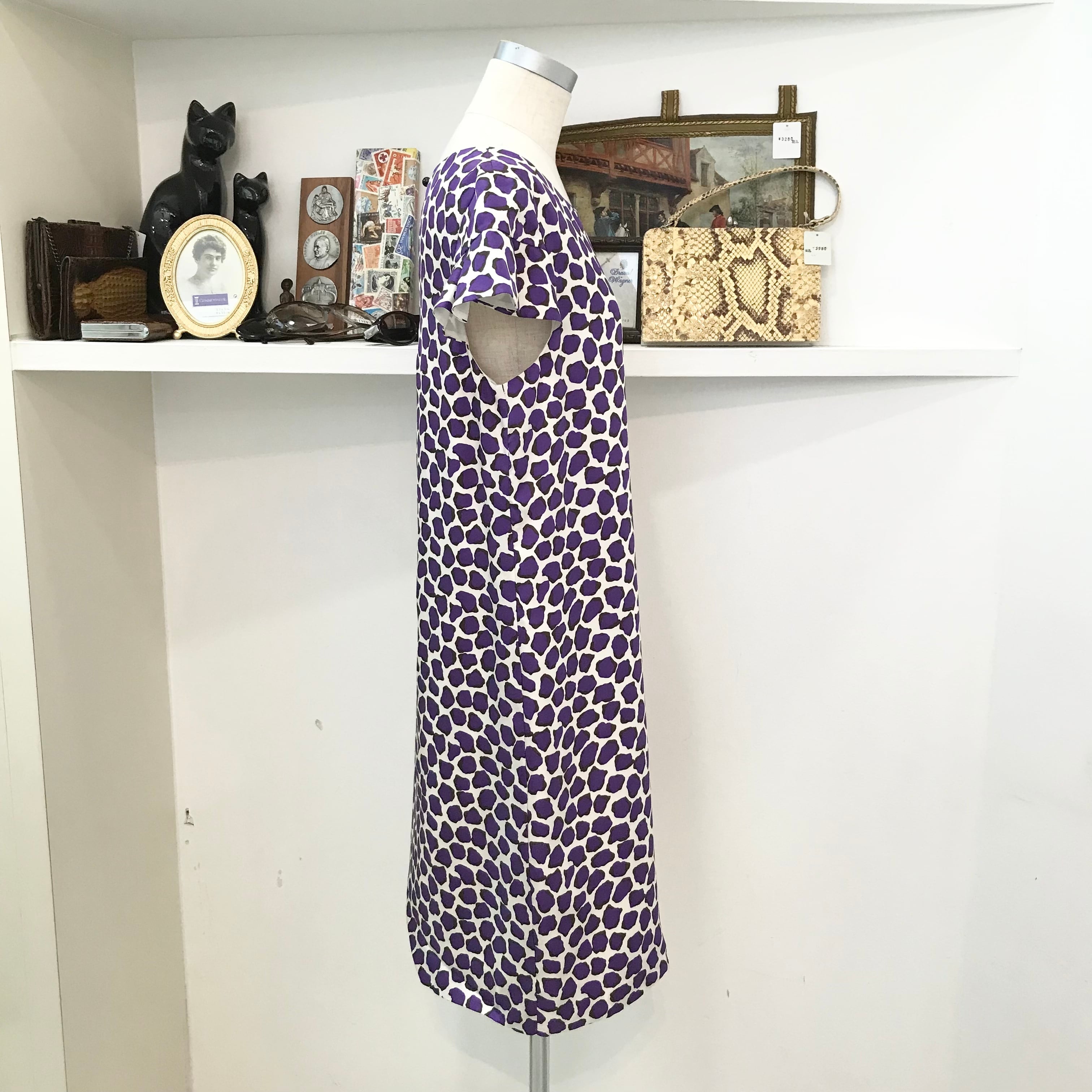 katespade/onepiece/leopard/purple/2/ケイトスペード/ワンピース