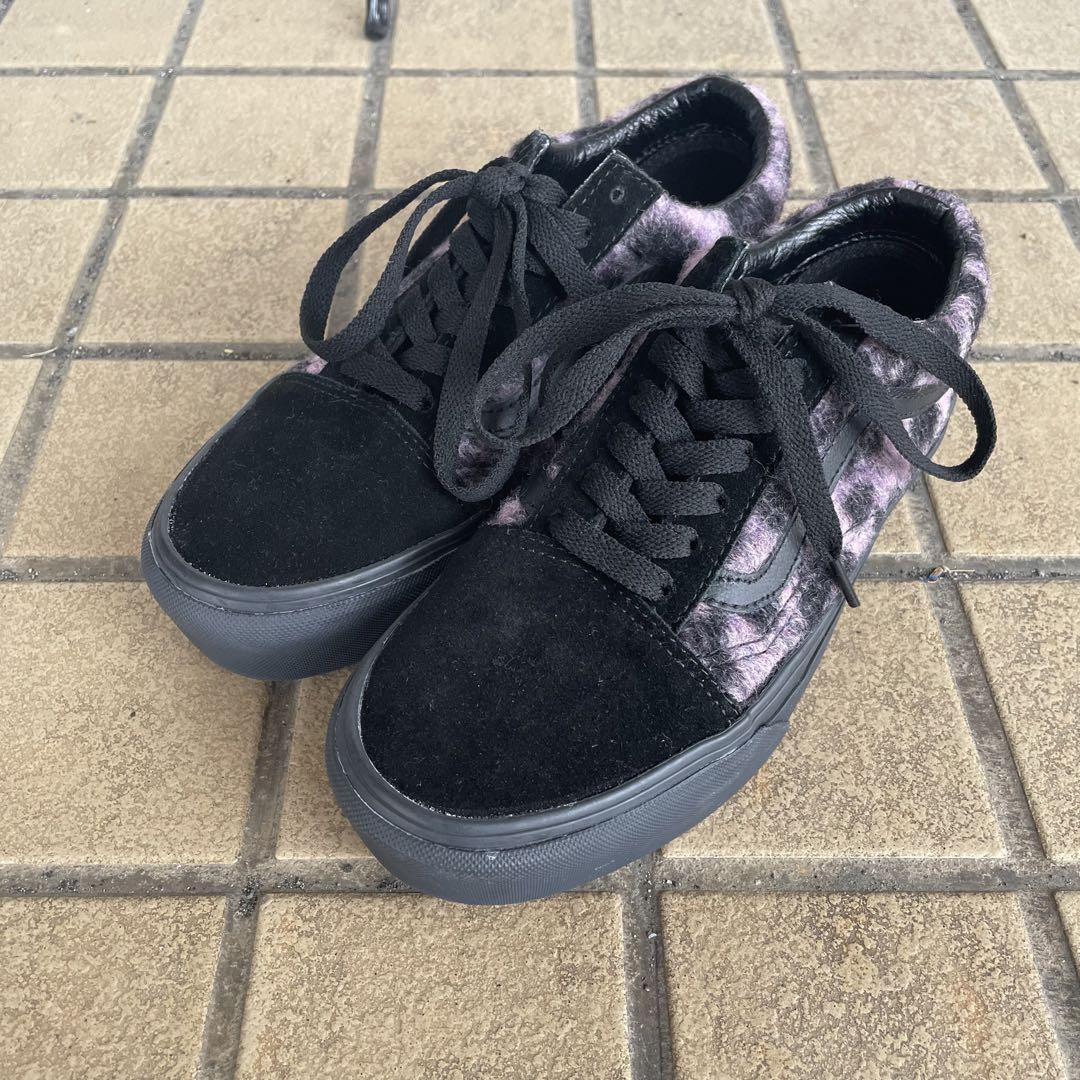 美品 VANS バンズ OLD SCHOOL オールドスクール レオパード ブラック