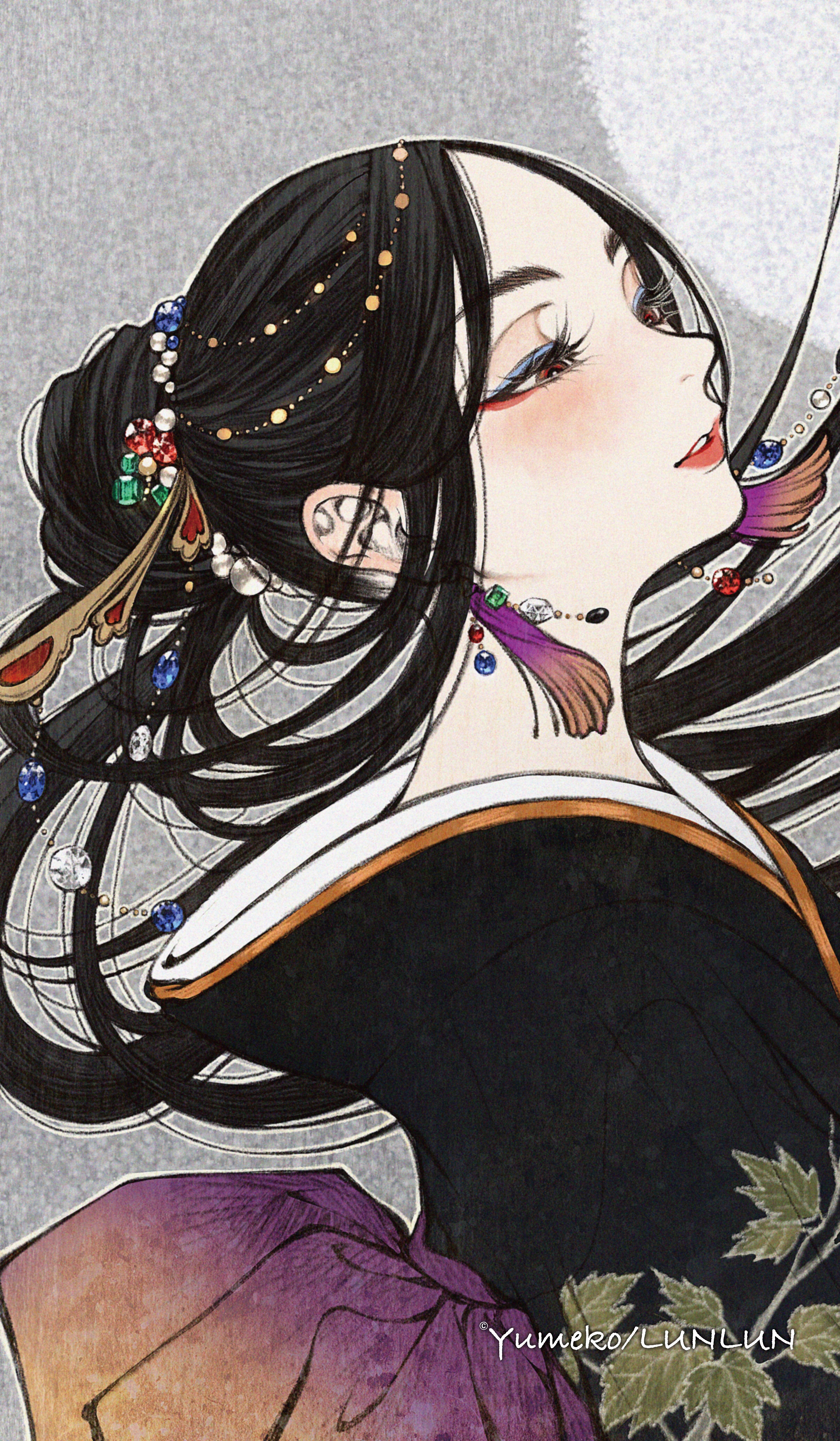 限定販売 夢子先生書き下ろしオリジナルプレイマット(月見)+オマケ