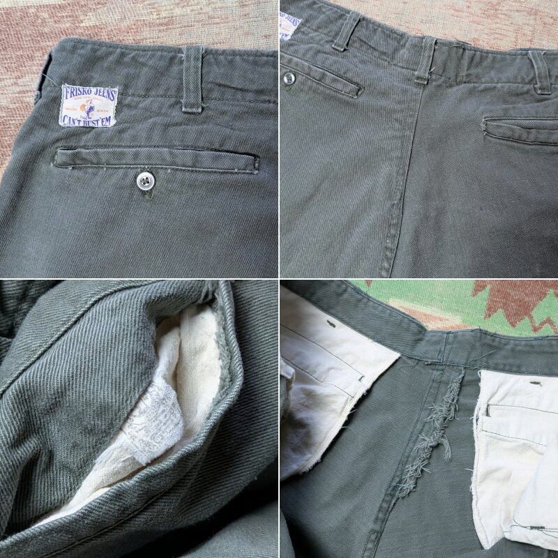 60s CAN'T BUST'EM FRISKO JEENS Work Pants (W36.5) | Wonder Wear