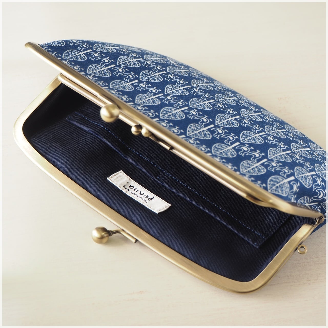 carnival navy】長財布 ミナペルホネン 親子がま口 【公式通販】