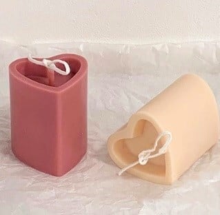 ハートキャンドル(小) ポリカーボネートモールド | シリコンモールド