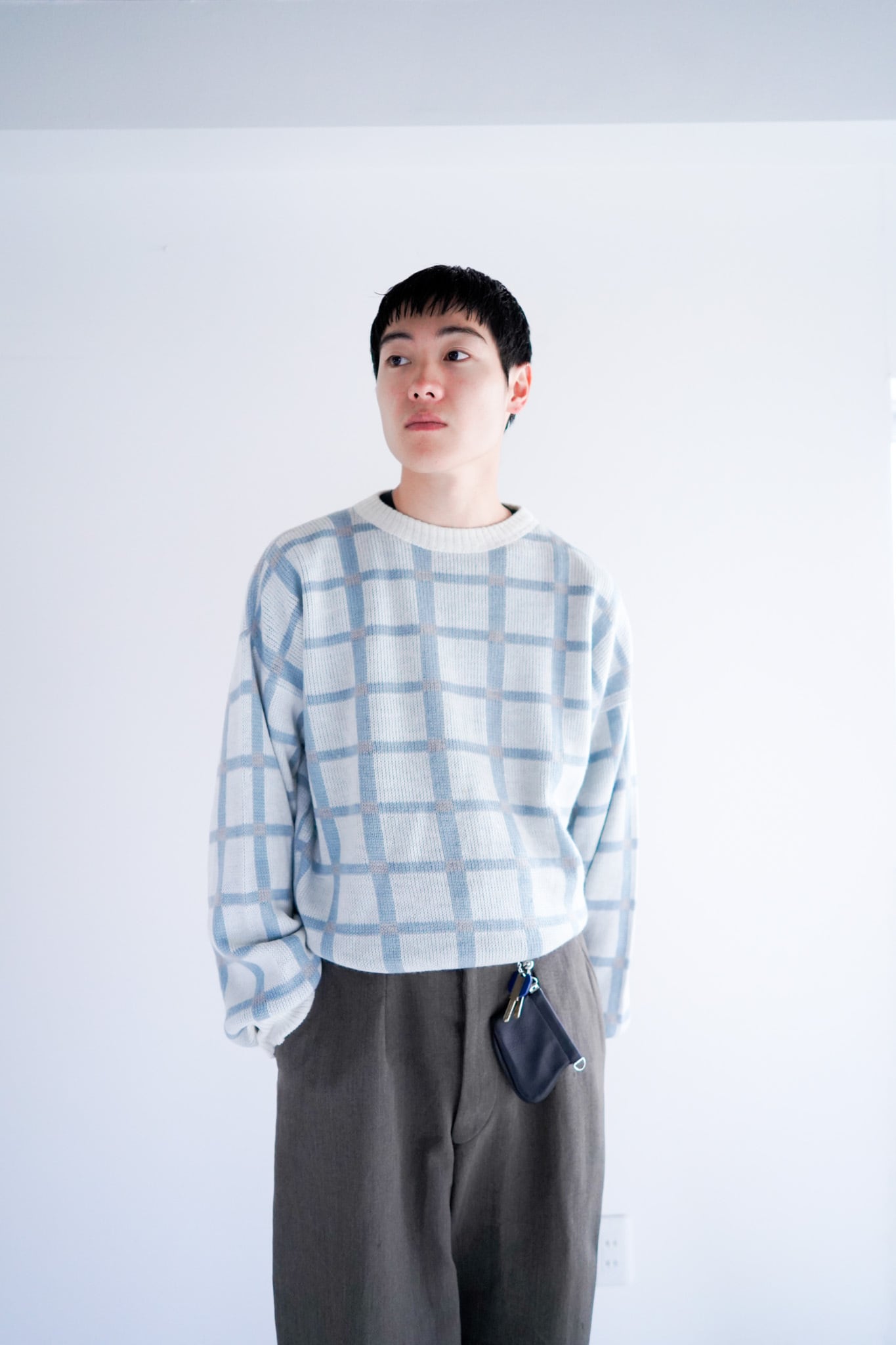 【1980s】"Made in Belgium" Europe Knitting Sweater / 5-367