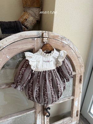 即納⌇brownie rompers / marron