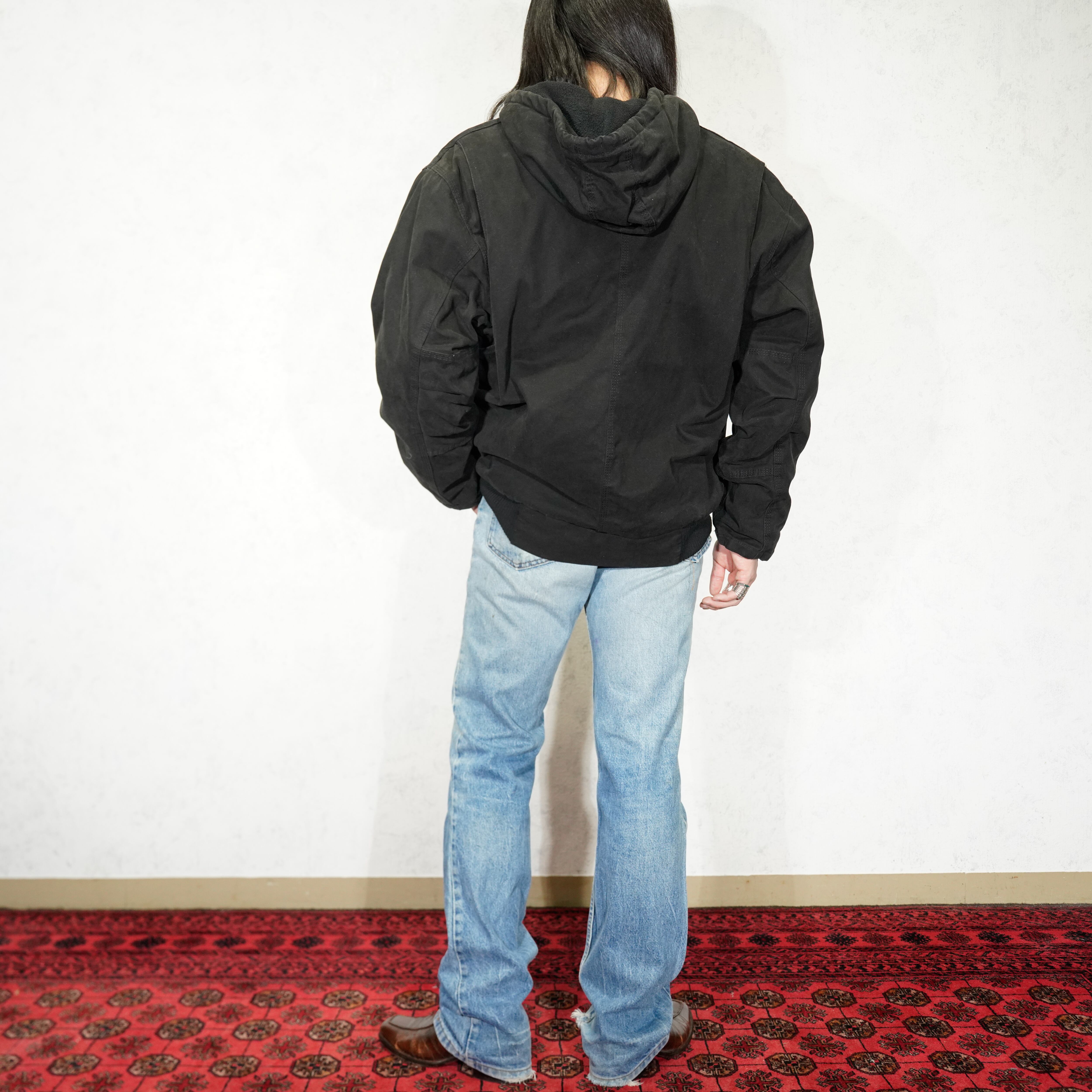 USA VINTAGE POLAR KiNG HOODIE ZIP UP DUCK BLOUSON/アメリカ古着 