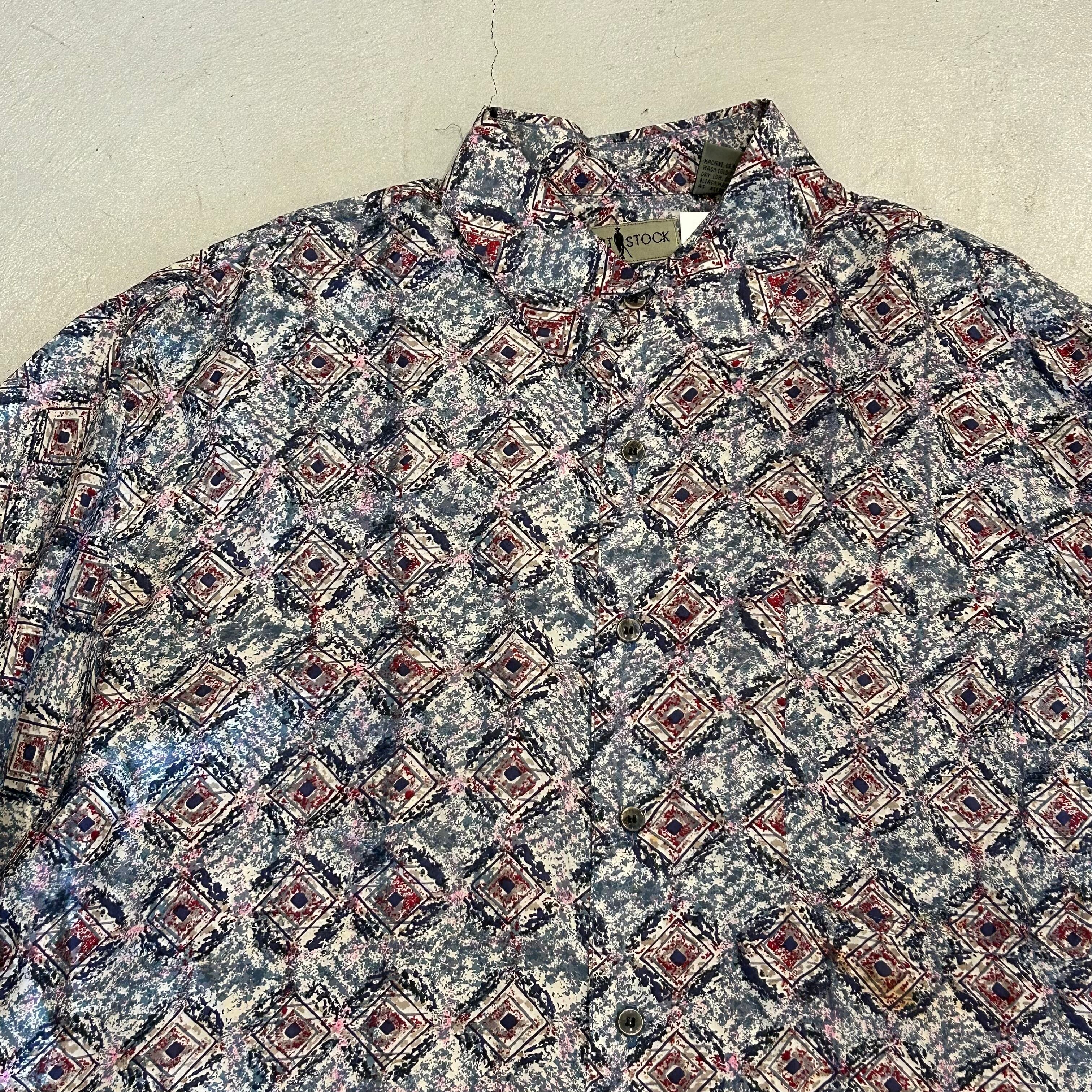 90s ROBERT STOCK SILK S/S shirt | What