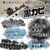 レック(LEC) 激落ち 黒カビくん お風呂の 目地 研磨ブラシ (研磨材入ブラシ&ソフトブラシ) S00116
