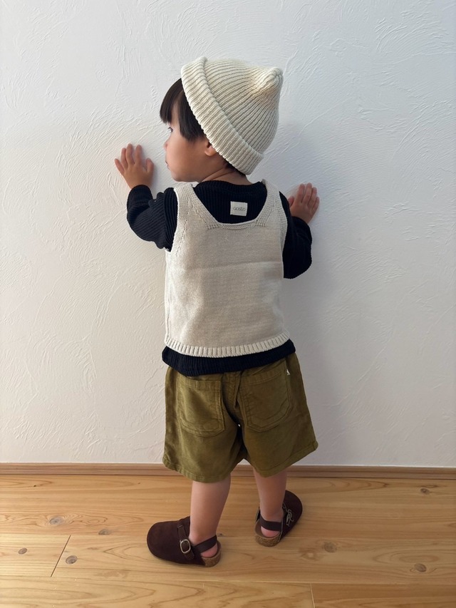 【即納】duck knit vest