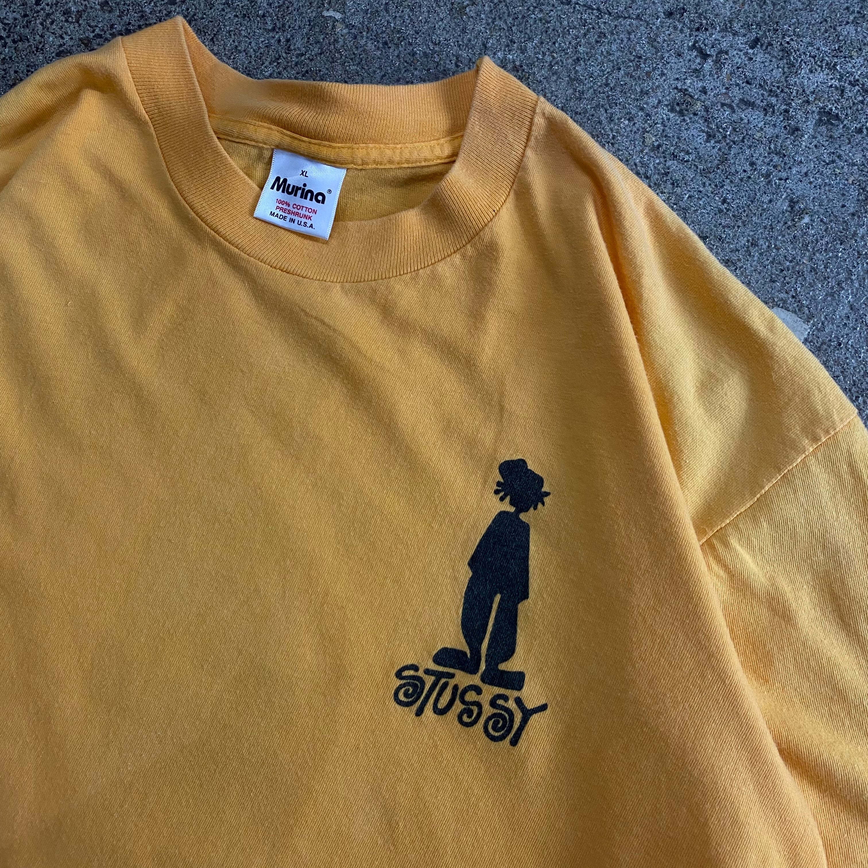 90s bootleg stussy Ｔシャツ Bootleg 90s OLD STUSSY Print S/S Tee 灰 L ブートレグ