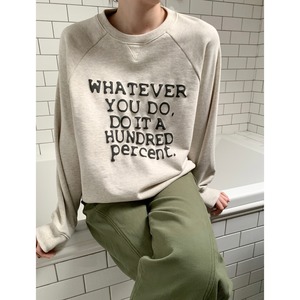 Letter Print Loose Pullover <3colors>