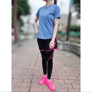 長時間の着用可能！ソフトコンプレッションタイツ/コスパ/ジョギングウェア/ジムウェア