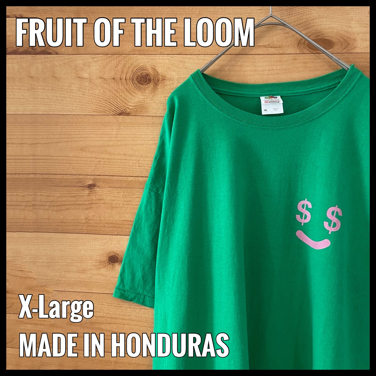 【FRUIT OF THE LOOM】ワンポイント ロゴ バックプリント 半袖 Tシャツ XL ビッグサイズ US古着 アメリカ古着