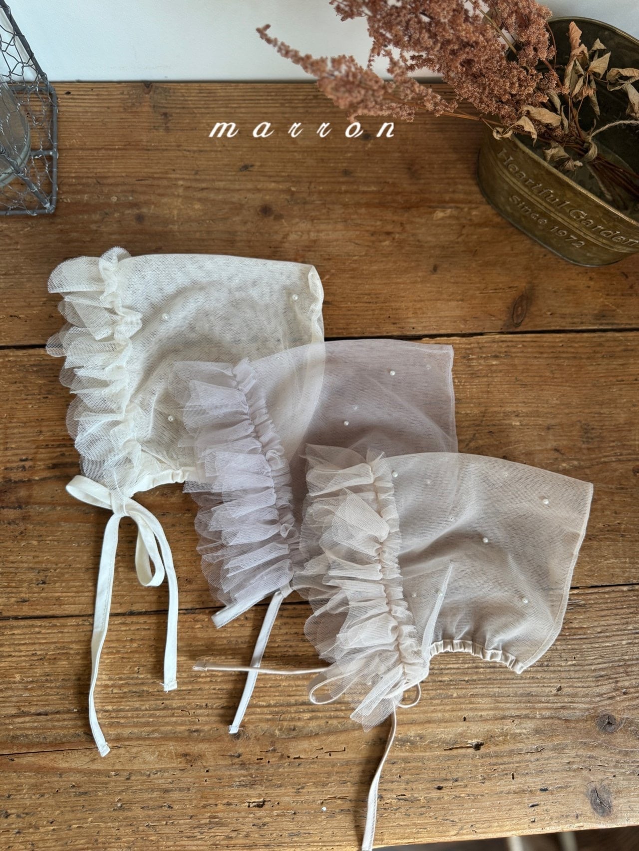 【即納】Mパールボンネット