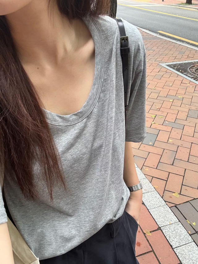 (予約) taffeta / Roman box tee 4color