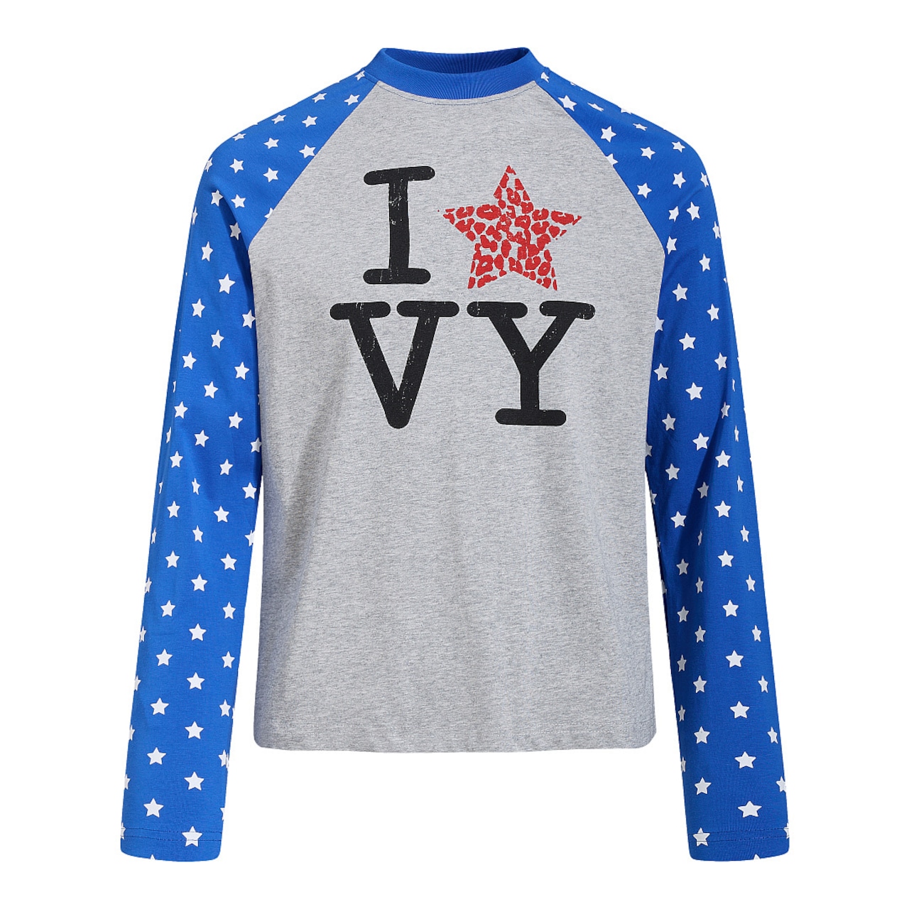 VINTAGE ストリート スタースリーブ 切替ロングTシャツ T2242