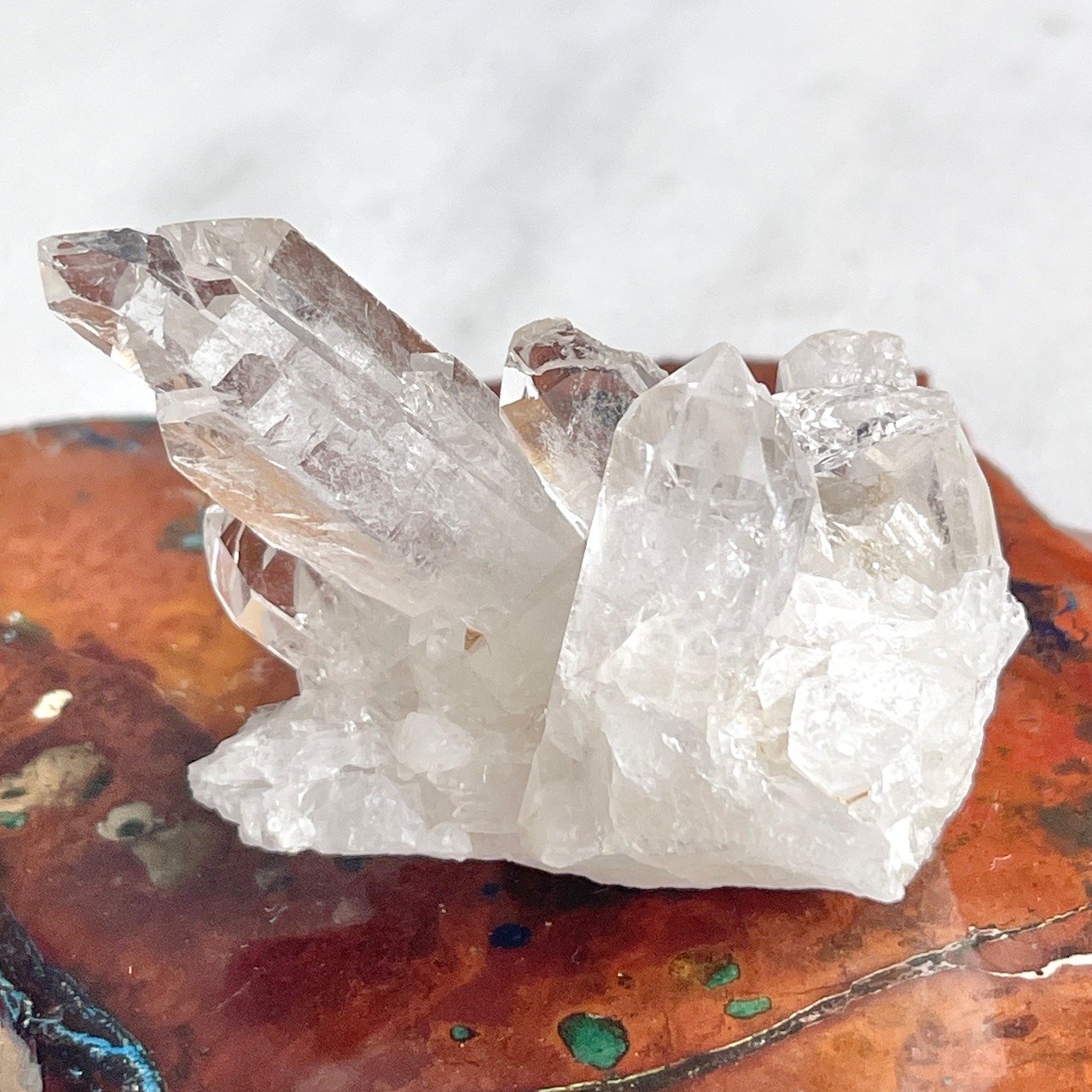 【特別販売】ブラジル産　親子水晶（ツイン）クラスター　1565