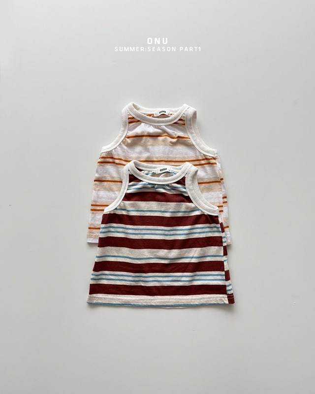 《予約/送料無料》stripe sleeveless / onu