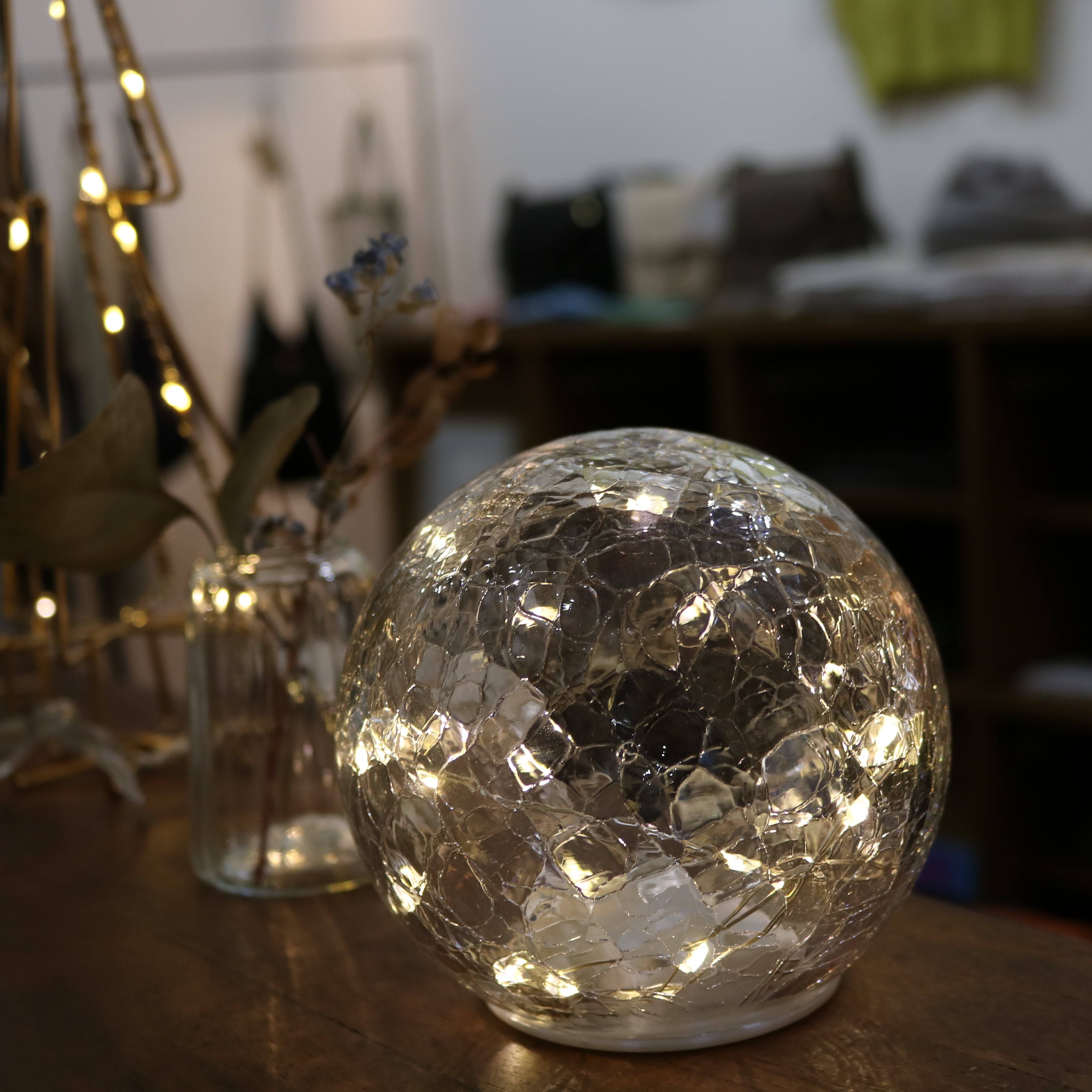 shesay クラックガラス LEDライト イグルー（L） | Zakka so-la