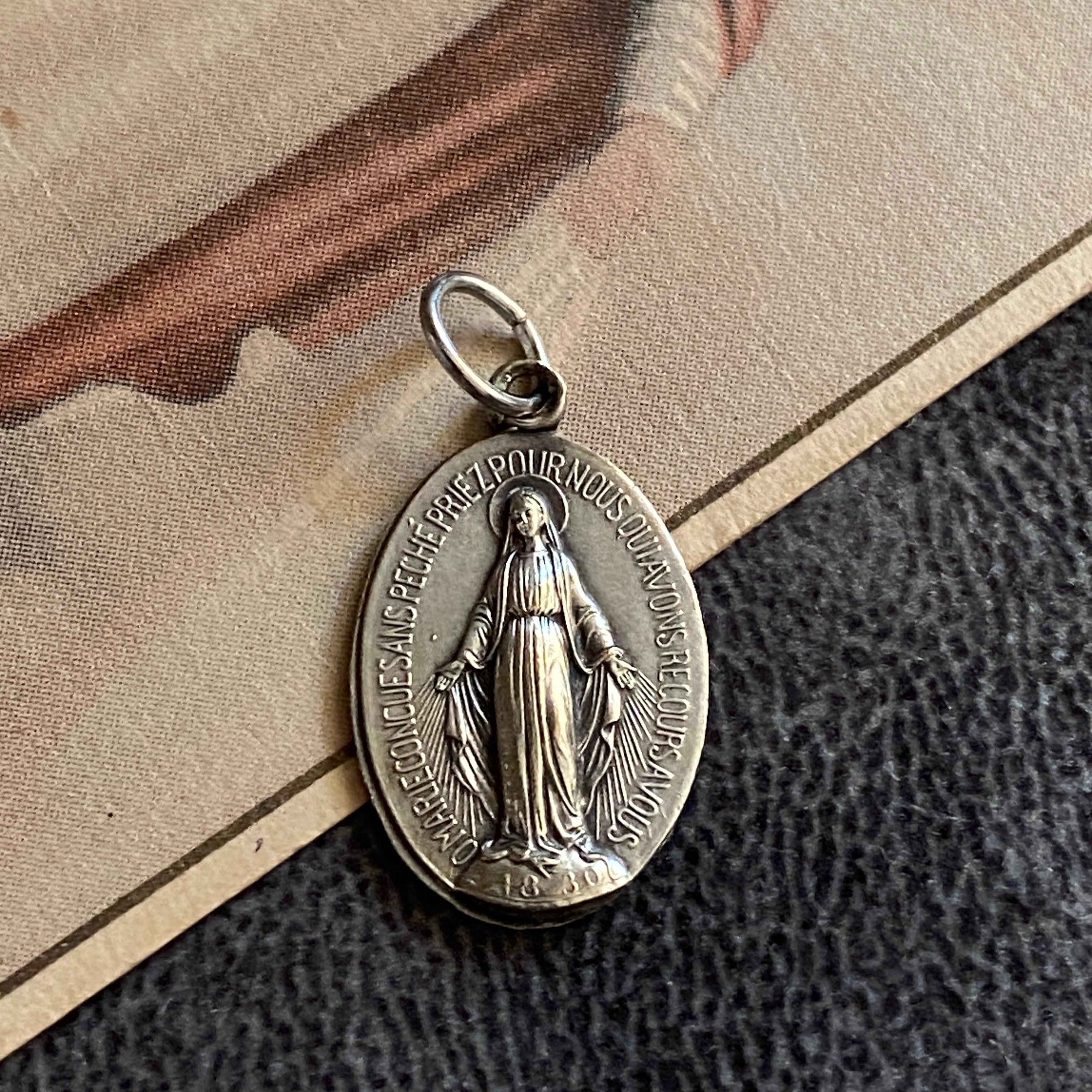 不思議のメダイ | Antique medaille Mary