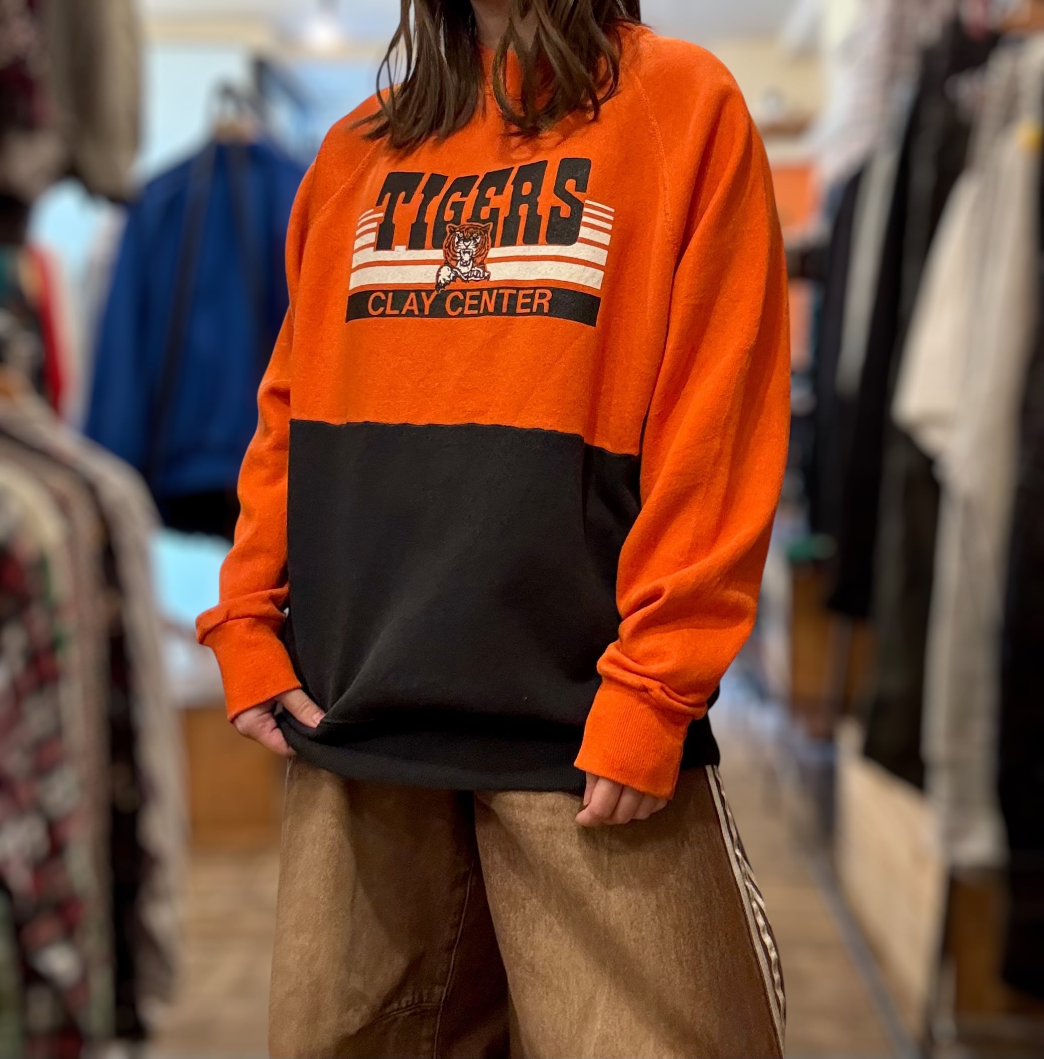 80's RUSSELL ATHLETIC w-face parka made in USA size/L ラッセル