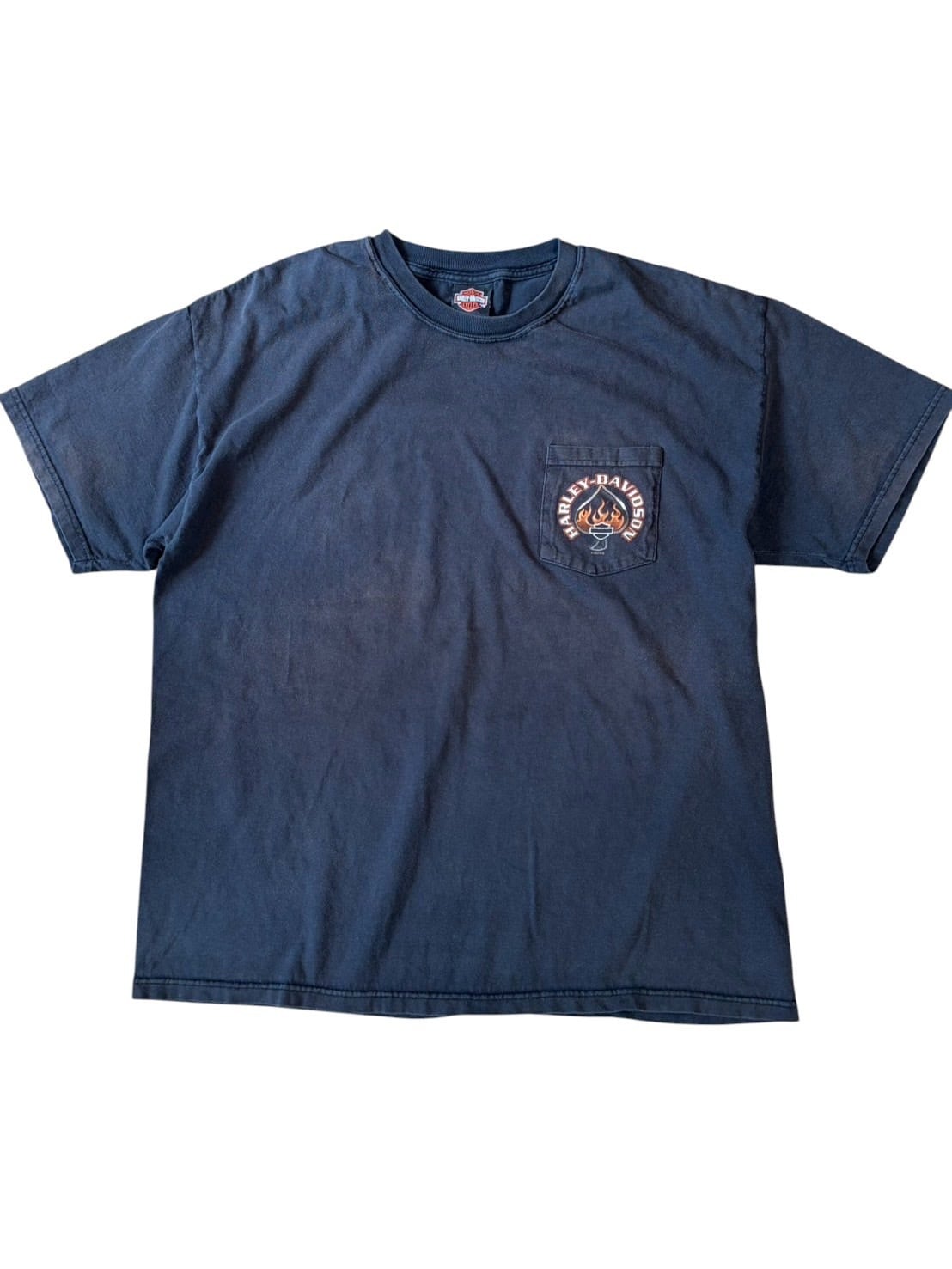 90s USA製ヴィンテージ　Harley-Davidson 袖フレイムTシャツ VINTAGE 90S HARLEY DAVIDSON T-SHIRT フレイムパターン M | C H I L L
